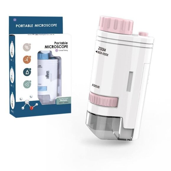 Pocket Handheld Miniscope 80X-200X Portable Microscope(1 Pack(Any Color) - Picture 7 of 10